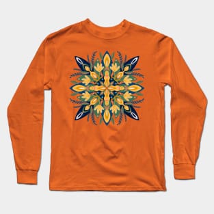 Vibrant fall mandala Long Sleeve T-Shirt